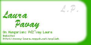 laura pavay business card